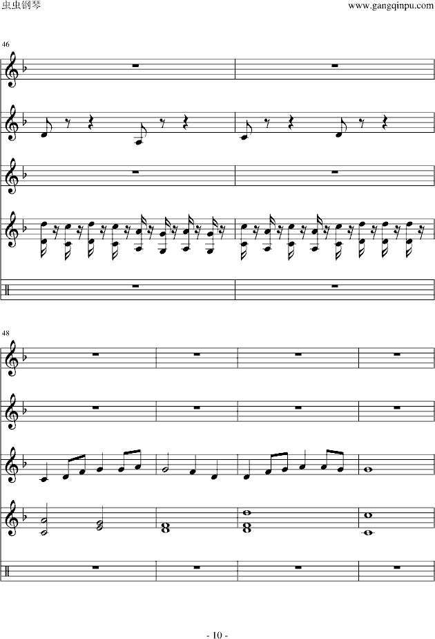 催眠曲纯音乐曲谱_陶笛曲谱12孔(3)
