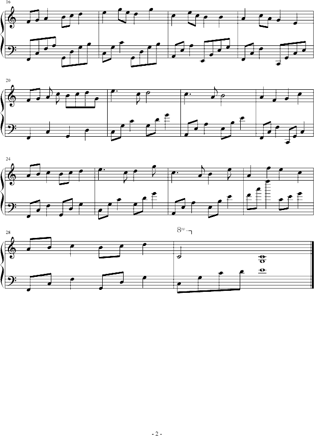 钢琴之音曲谱_寂静之音口琴曲谱