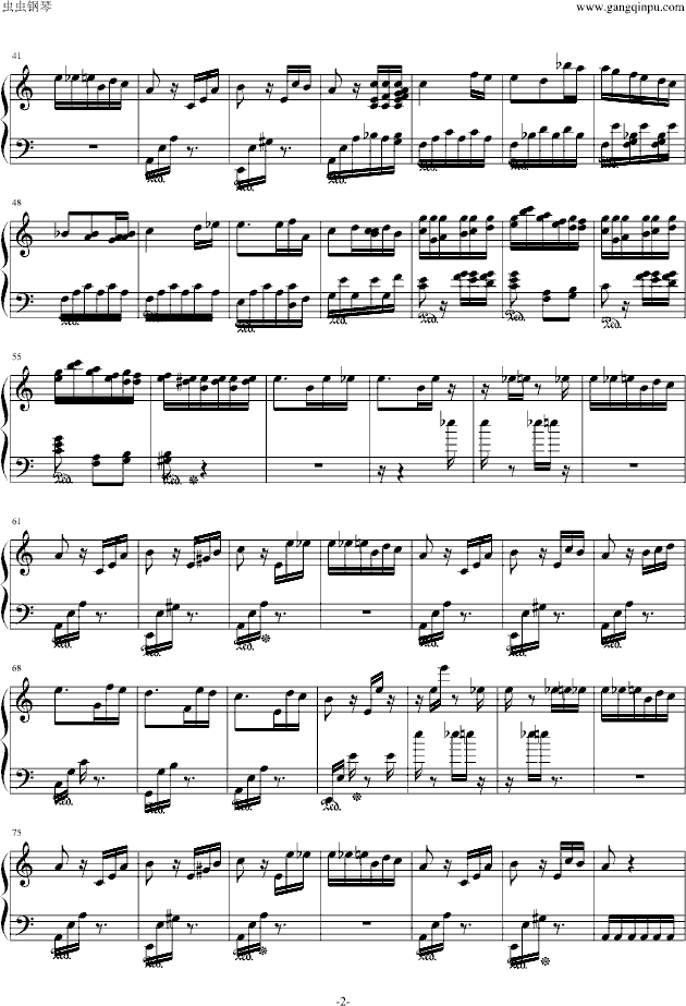 致爱丽丝(新春贺岁版)-钢琴谱(钢琴曲)-贝多芬--虫虫