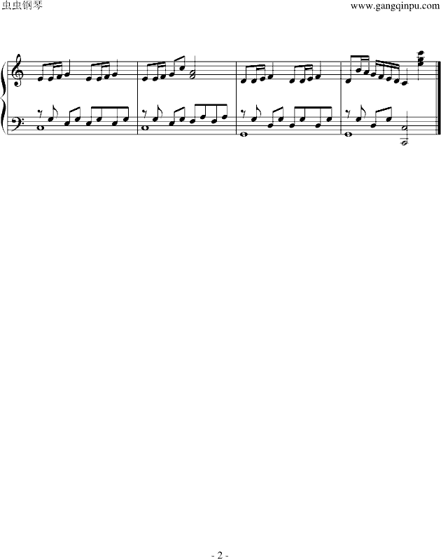 原版曲谱网站_钢琴简单曲谱