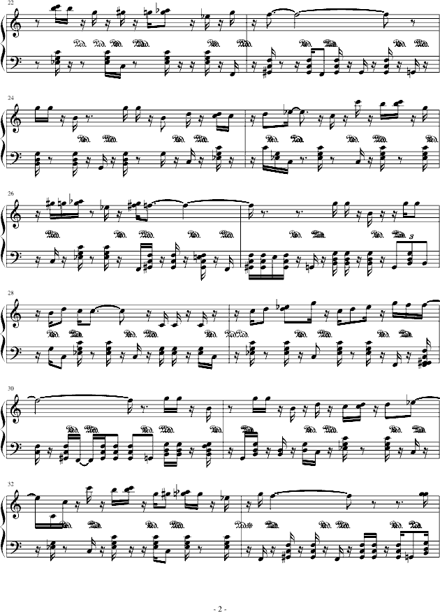 夜的钢琴之舞曲谱_女巫之舞曲谱(2)