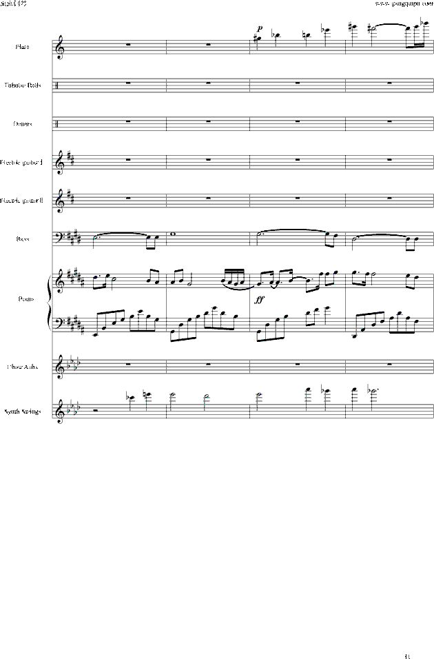 亡灵序曲数字简谱_亡灵序曲 The Dawn 魔兽世界(2)