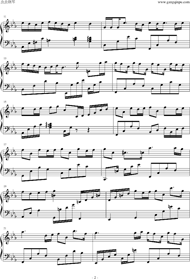 简单爱钢琴曲谱_钢琴简单曲谱(4)