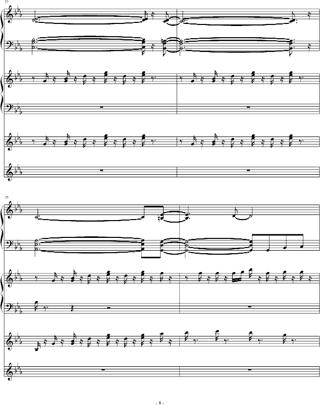 我的名字弹钢琴曲谱_我的名字(2)
