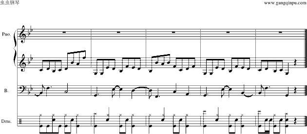 爆浆神曲谱子_长笛谱子抖音神曲