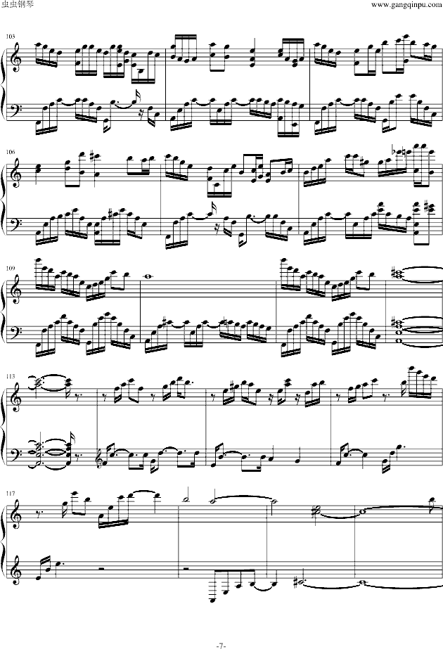 钢琴曲谱愿_钢琴简单曲谱(3)