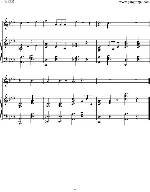 everypiano钢琴曲谱_儿歌钢琴简谱(3)