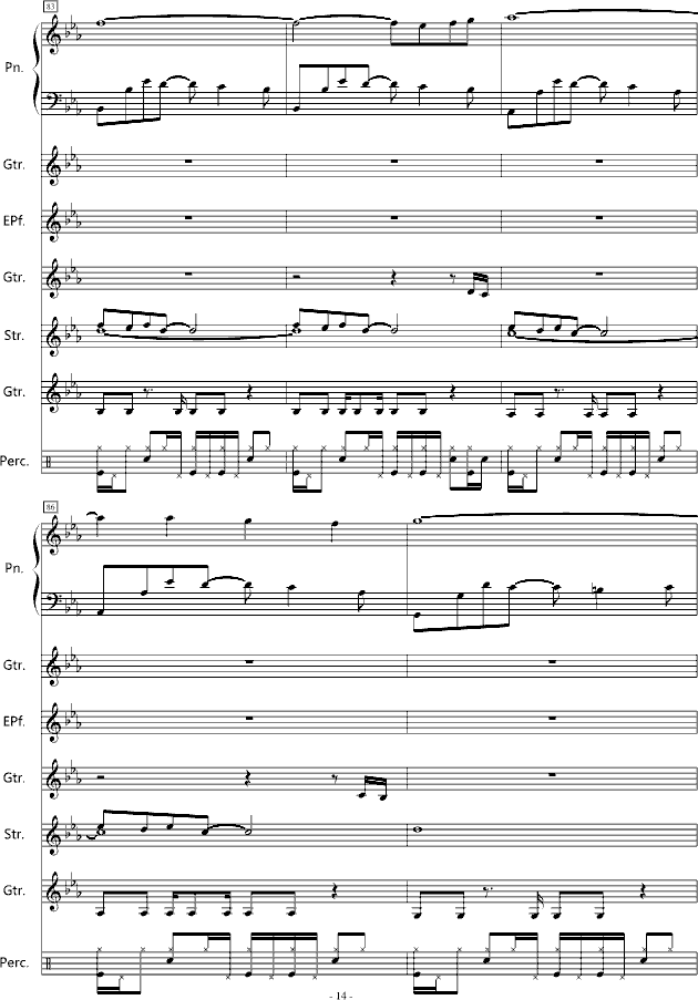 星曲谱(3)