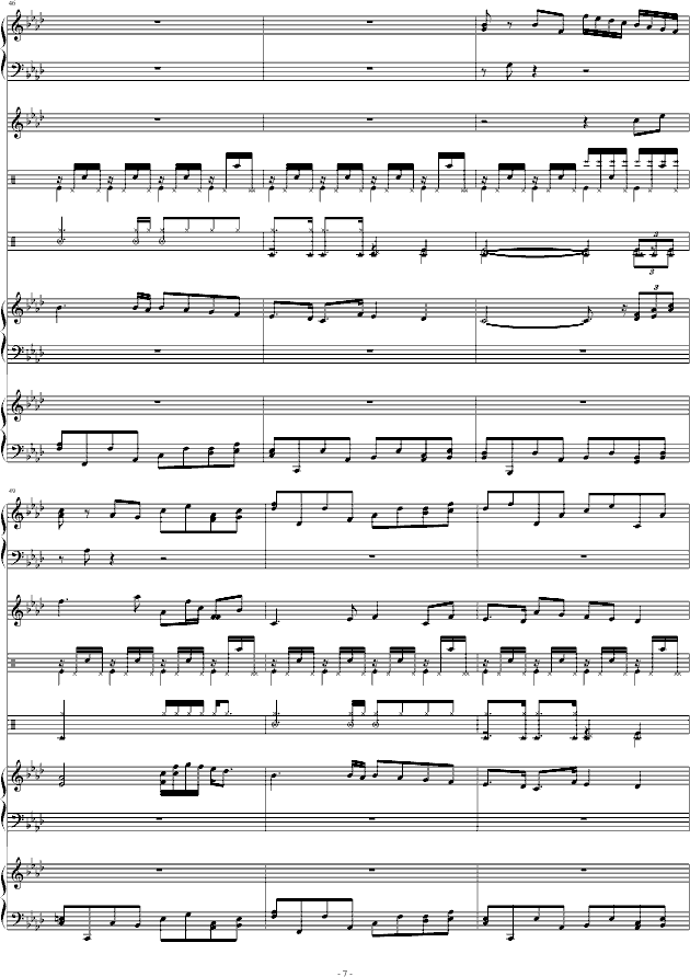 京都慕情曲谱_钢琴简单曲谱(3)
