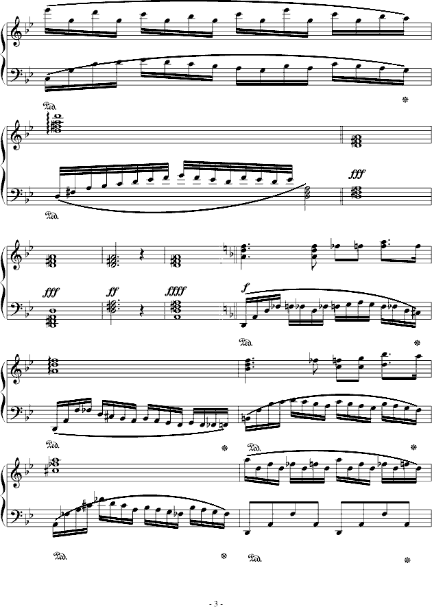 曲谱上bB_钢琴简单曲谱(2)