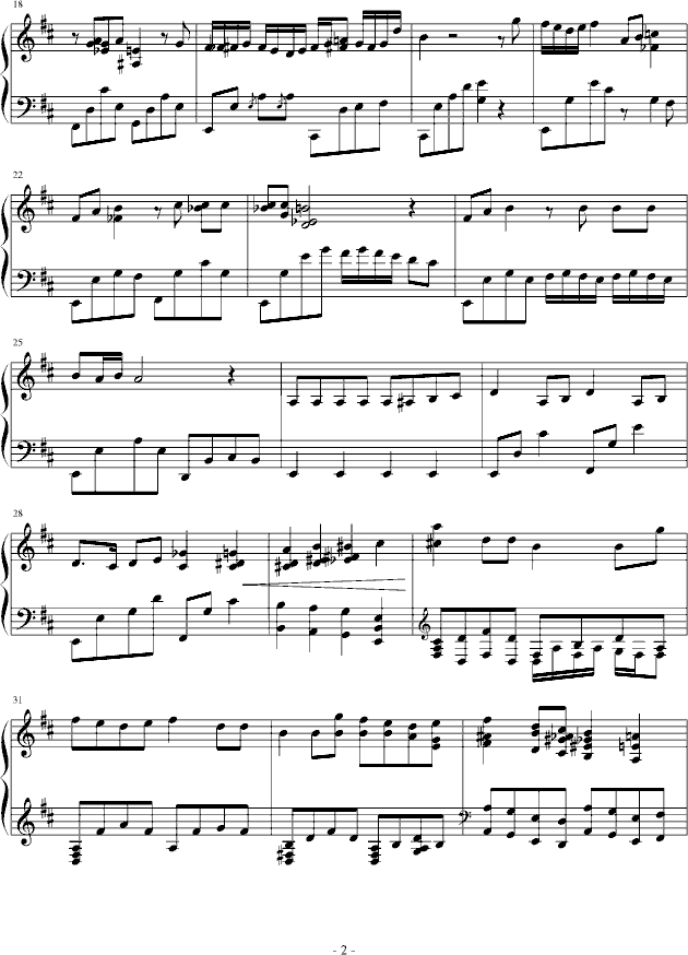 end曲谱_end结束图片