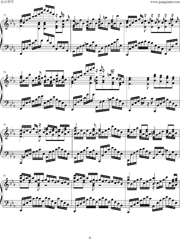 钢琴谱(钢琴曲)
