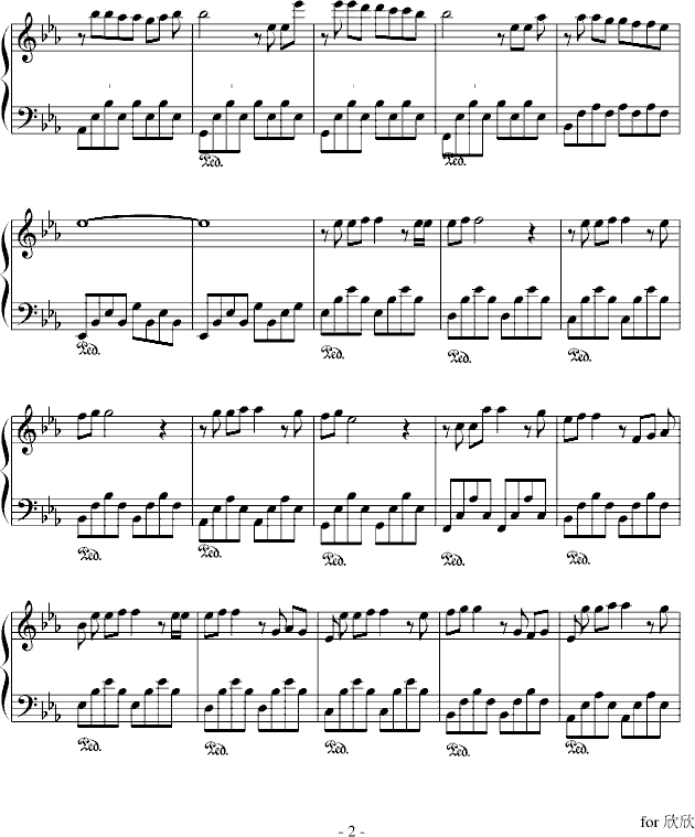 xC的简谱_儿歌简谱