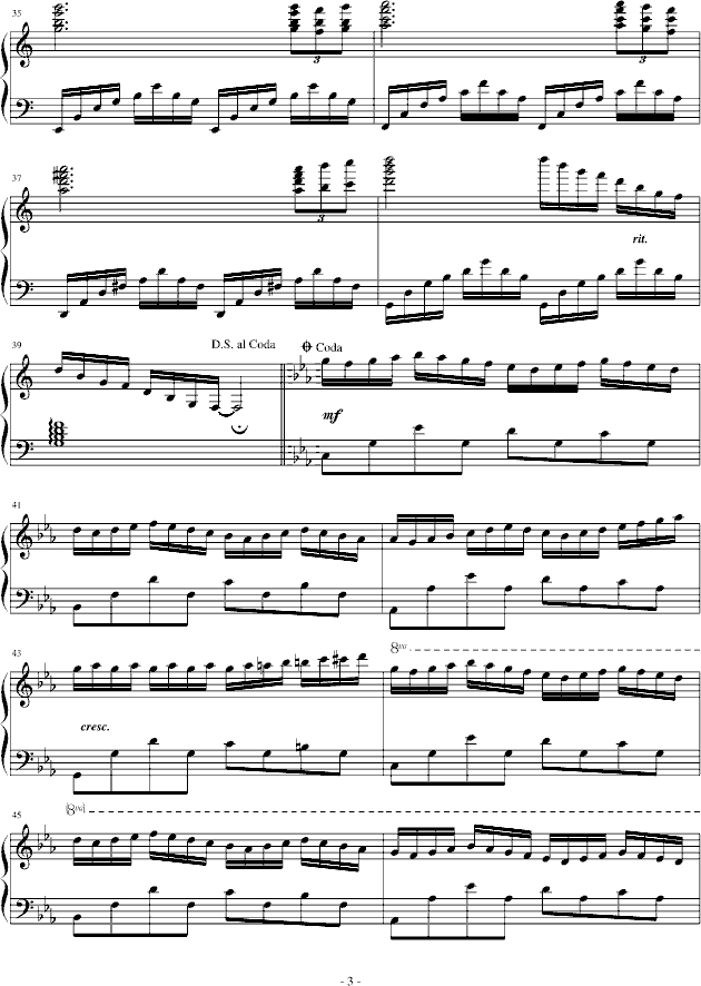 秋钢琴曲谱_钢琴简单曲谱