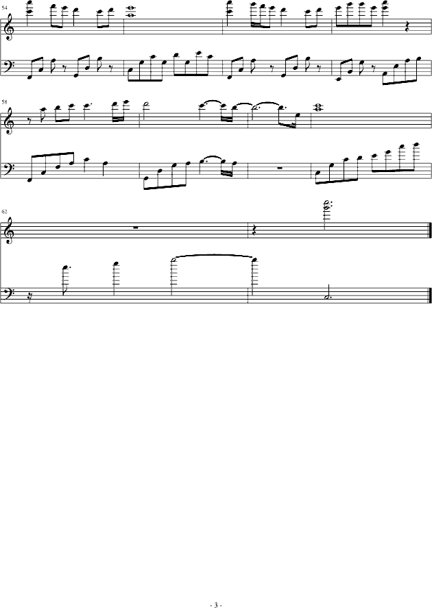 教父简谱_教父主题曲简谱(3)
