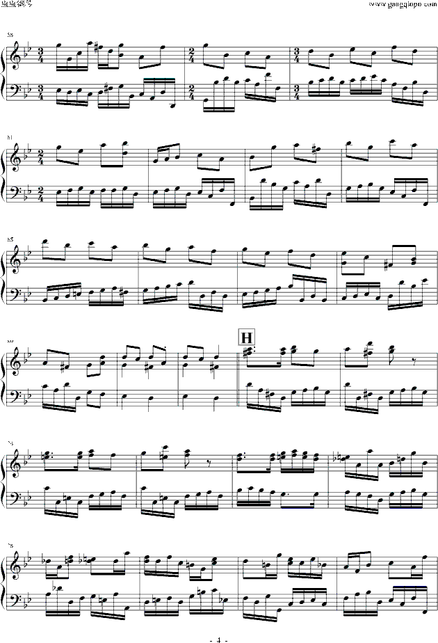 理查德钢琴曲简谱_理查德克莱德曼钢琴曲(3)