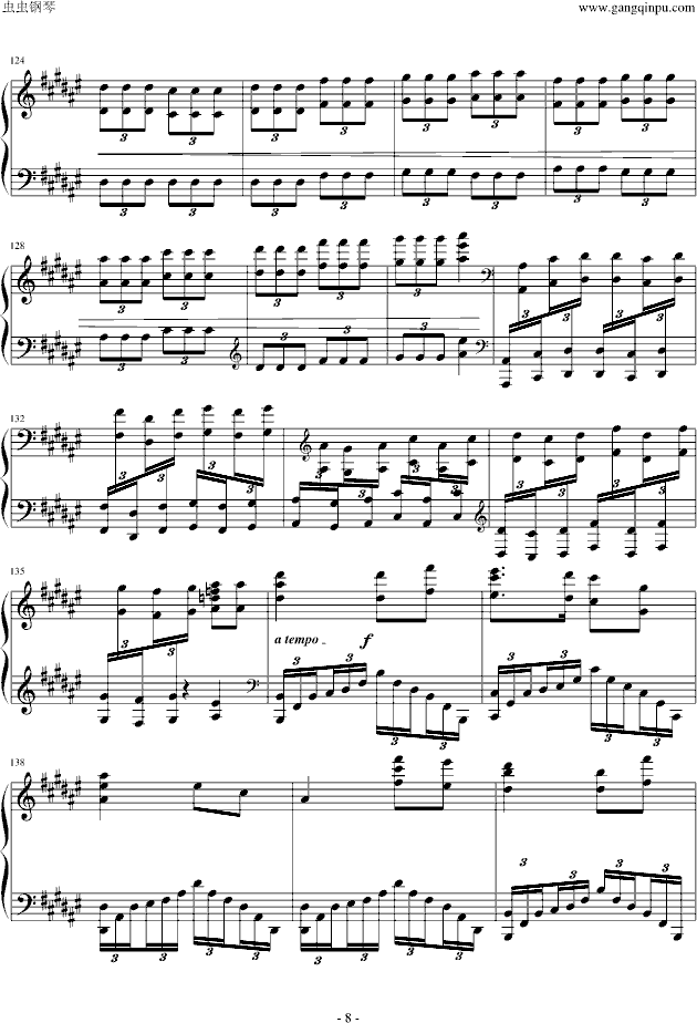 秋之物语钢琴曲谱_奇蛋物语图片(4)