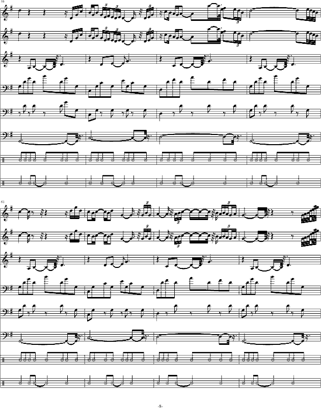 回家的钢琴简谱_回家萨克斯简谱(3)
