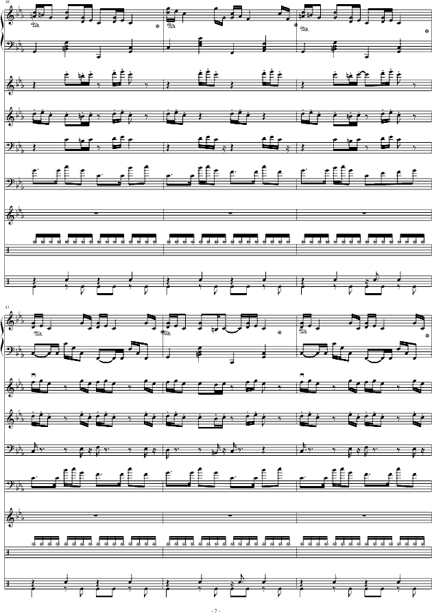 克罗地亚狂想曲简谱c调_克罗地亚狂想曲简谱