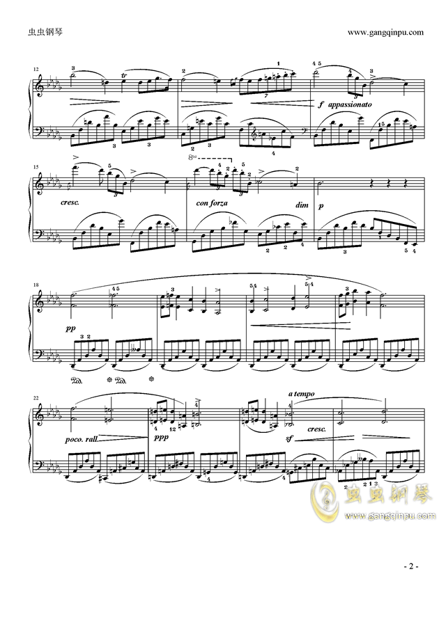 肖邦降b小调夜曲谱例_肖邦夜曲小提琴谱(2)