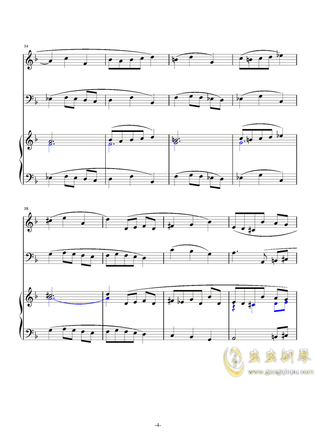 简易二声部曲谱_萱草花二声部合唱简谱(3)