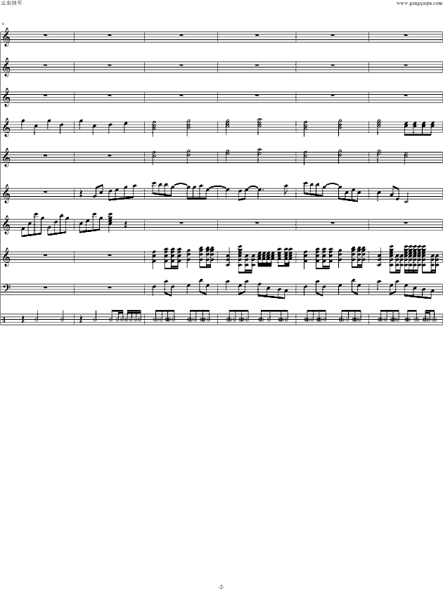 父亲的曲谱视唱_音基1级视唱曲谱(5)