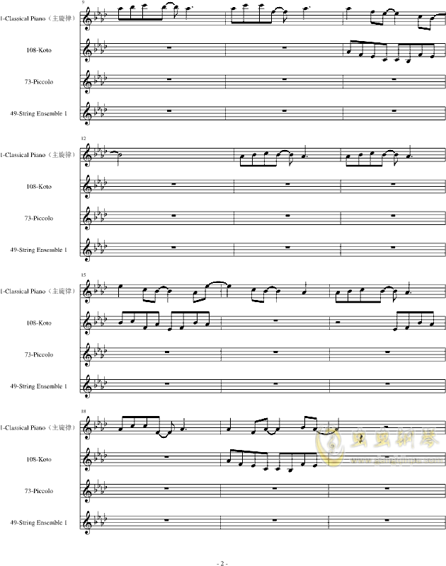 ab曲谱(2)