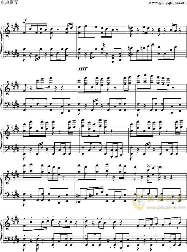 狮王简谱_狮王进行曲简谱