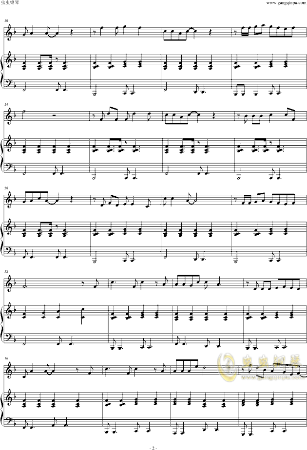 爸爸去哪钢琴曲谱_爸爸去哪(4)
