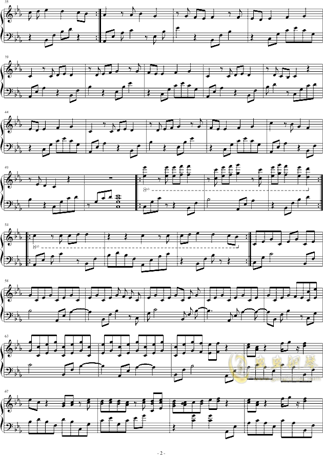 简谱水手_大力水手主题曲简谱(3)