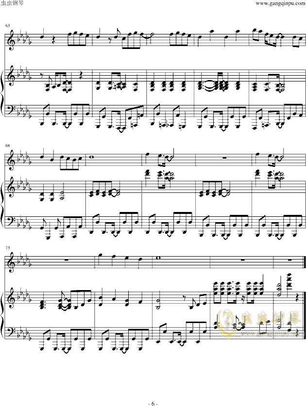 arashi钢琴曲谱_钢琴简单曲谱