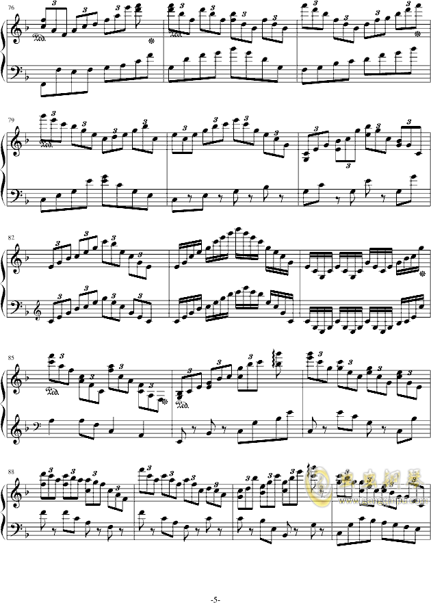 666曲谱_钢琴简单曲谱