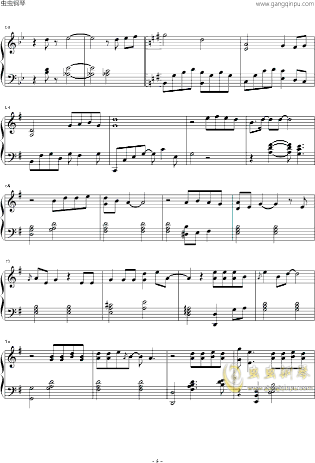 钢琴简谱_钢琴简谱数字(2)