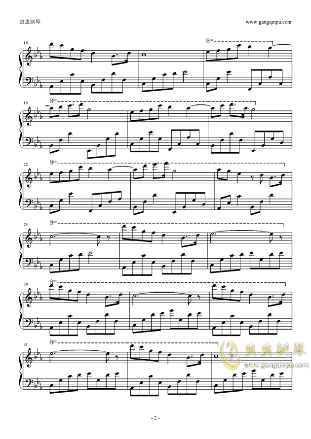 中国曲谱网钢琴视听教唱_钢琴简单曲谱(5)