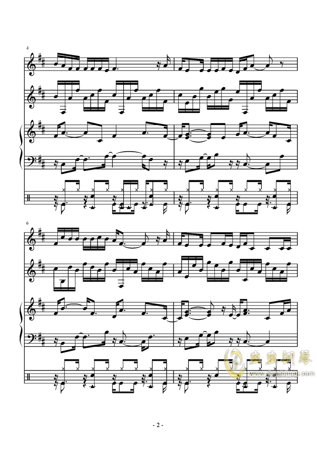 五线谱曲谱_童年五线谱曲谱