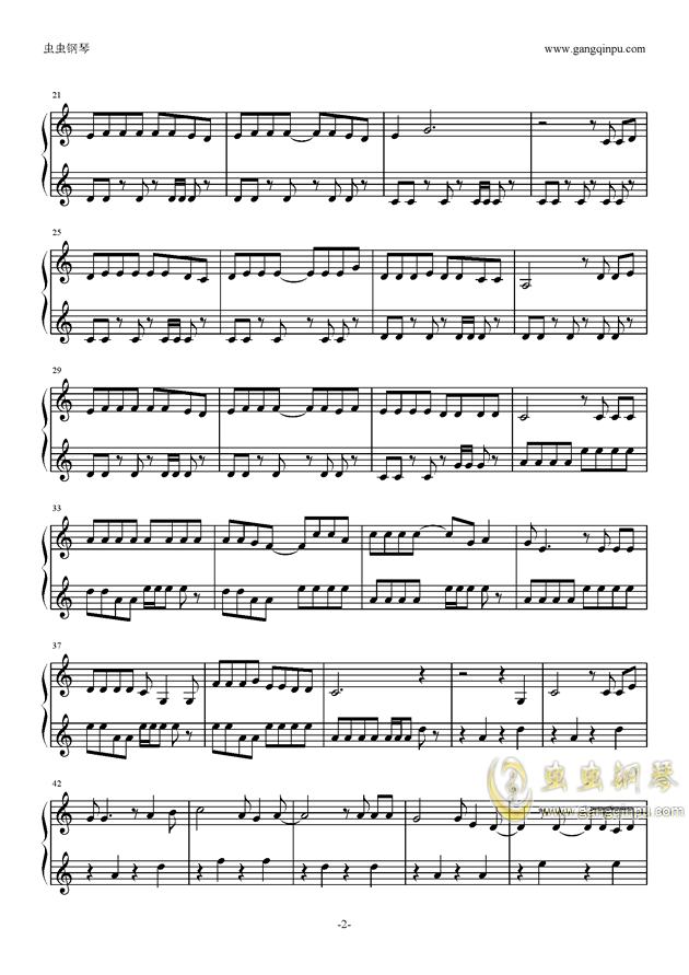 小提琴入门教学曲谱红色娘子军_红色娘子军曲谱(5)