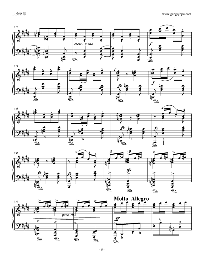 嘎达梅林钢琴曲原版曲谱_嘎达梅林古筝曲谱(3)