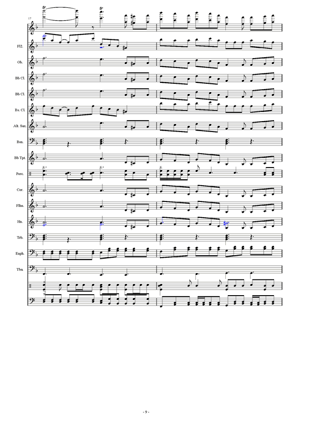 铜管乐合奏曲谱简谱_铜管乐圆号(2)