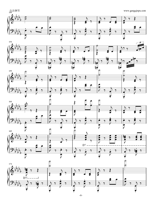 魔兽世界简谱_The Shaping of the World 魔兽世界游戏原声双手简谱预览 EOP在线乐谱架(2)