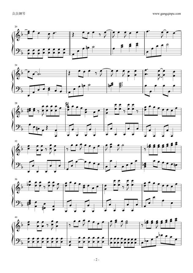 k钢琴曲谱_钢琴简单曲谱(3)