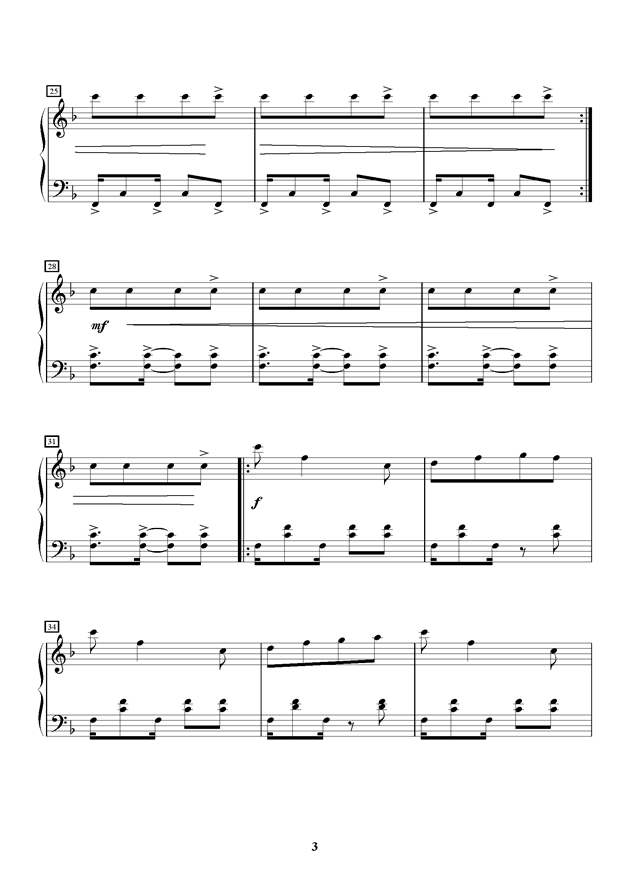 简谱hum_儿歌简谱(2)