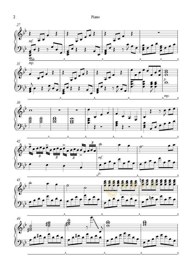 悠久曲谱网(2)