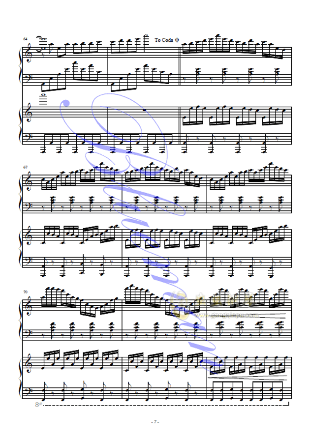 x档案曲谱_钢琴简单曲谱