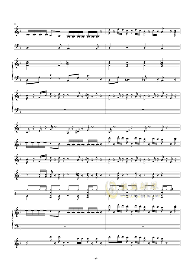 天竺少女陶笛曲谱_陶笛曲谱12孔