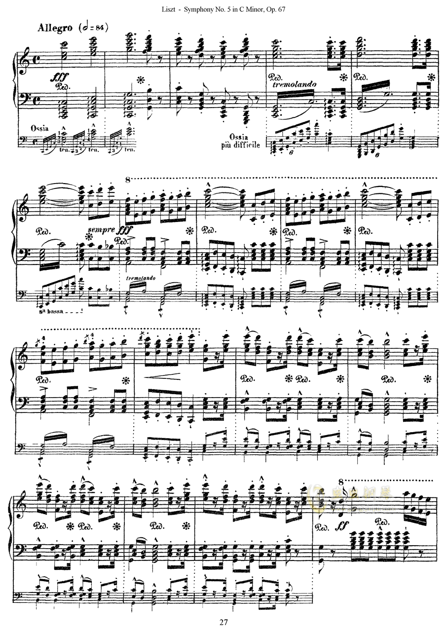 >>李斯特改编自贝多芬第五交响乐的钢琴曲