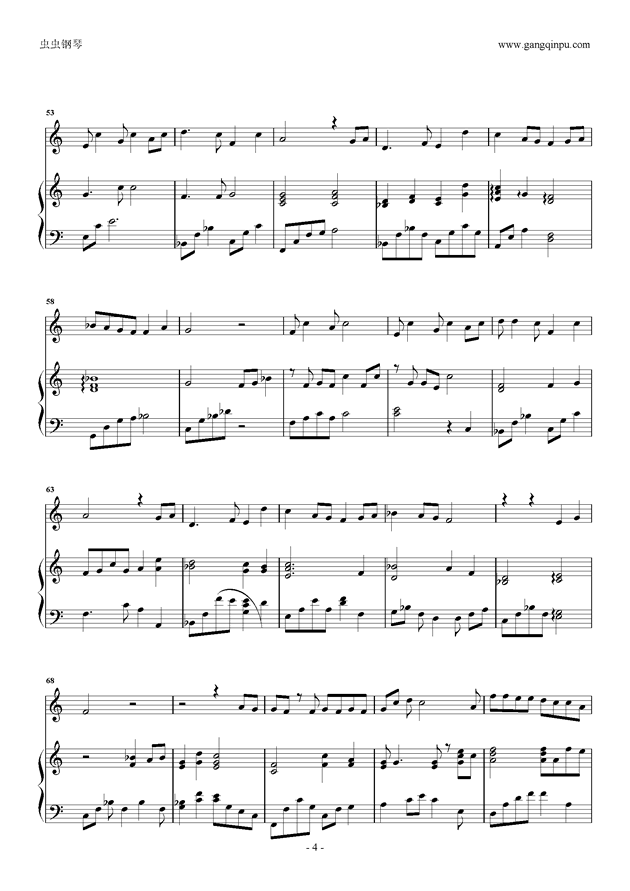 钢琴好曲谱_简单好弹的钢琴曲谱