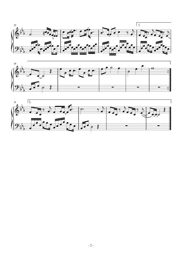 哭娘调曲谱