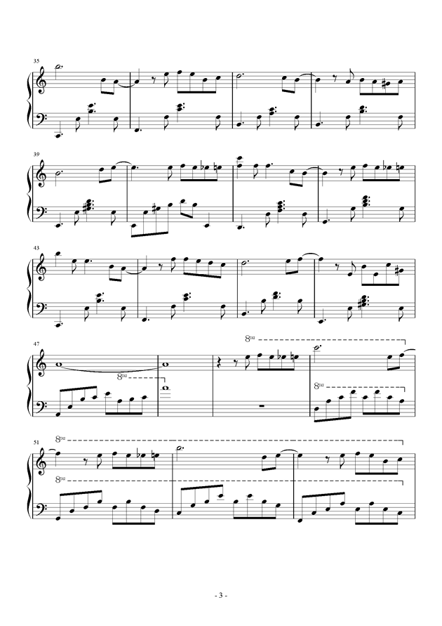 空雨简谱_空の向こうに 交响乐之雨 OP EOP教学曲 简谱 需改编(2)