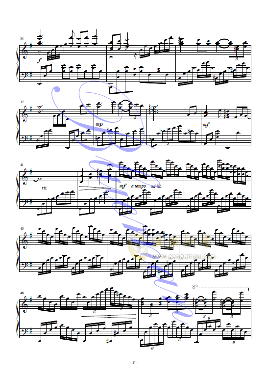 叶塞尼亚简谱_叶塞尼亚主题曲简谱(3)