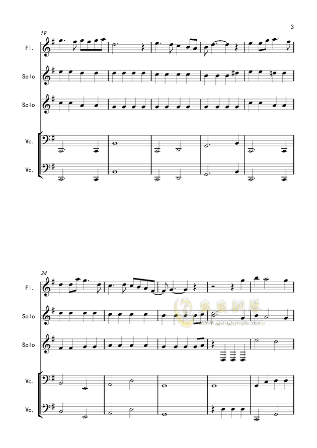 钢琴曲谱上下两行差几个八度_钢琴简单曲谱